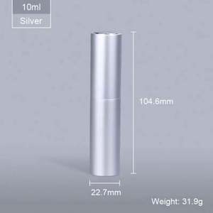 Atomizador de Perfume de Aluminio y Vidrio Multicolor de 5ml y 10ml, Recargable, con Acabado Esmerilado, 100 Unidades, Impresión Serigráfica - Product Image 4