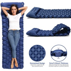 Waterproof Inflatable Camping Air Mattress Portable Outdoor Sleeping <b>Pad</b> Ultralight Air Cushion Travel Mat Inflating Mattress - Product Image 2