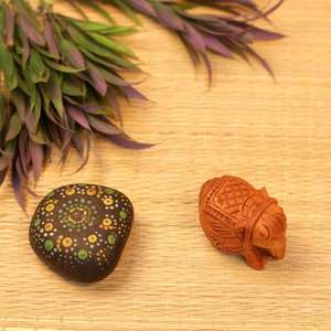 รูปปั้นช้างไม้แกะสลักด้วยมือ งานประติมากรรมสัตว์ตกแต่งแบบดั้งเดิม สำหรับตกแต่งบ้าน ของขวัญ และของที่ระลึกสะสม - Product Image 4