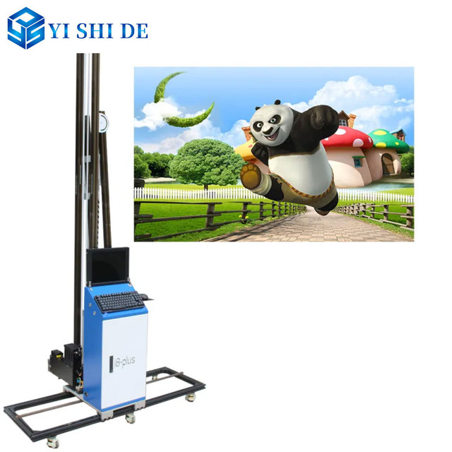 Wall and floor integrated machine, wall mounted stereoscopic automatic inkjet printer, UV 3D mural printing machine