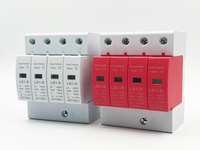 Dispositif de protection contre les surtensions 2P T2 SPD avec suppression avancée des surtensions pour les systèmes solaires et les équipements électroniques, protection IP20