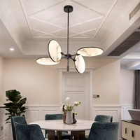 Moderne lumière luxe style chinois branche ventilateur lustre salon bureau chambre restaurant bar salon de thé café décor lampe LED
