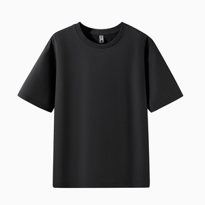 T-shirt da uomo vintage distressed a maniche corte in cotone pettinato traspirante, vestibilità ampia, per adolescenti, di tendenza, all'ingrosso, supporto OEM e ODM per il commercio transfrontaliero estivo - Product Image 5