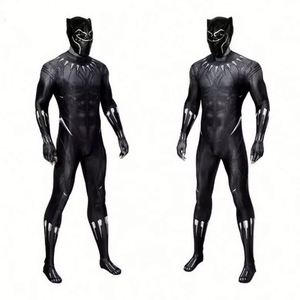 Disfraz de Cosplay de <span class=keywords><strong>Pantera</strong></span> <span class=keywords><strong>Negra</strong></span> T'Challa para Adultos, Talla Grande, Inspirado en TV y Cine, Color Negro, Venta al Por Mayor - Product Image 1