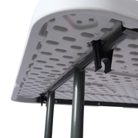 Tables Pliantes d'Extérieur en Plastique, Chaises en Plastique, Mobilier de Restaurant et Jardin pour Événements, Fêtes, Mariages – Haute Qualité 6ft/8ft