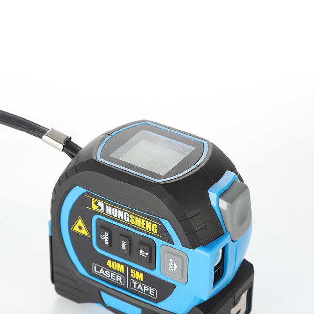 Indoor High Precision 3-in-1 Laser Measuring Tool Cross Line Laser Level with Steel Tape Distance Meter