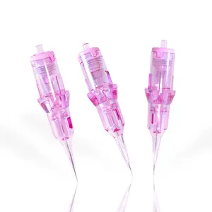 Biomaser Needle Cartridge Pink Permanent Makeup Cartridge Needles Tattoo Needles For All Universal Permanent Makeup Tattoo Pen