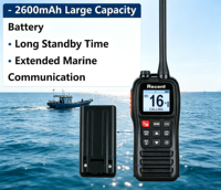 Radio bidirectionnelle portable marine VHF RS-28M, étanche IPX7, flottante, avec alarme sonore, double écran, affichage multilingue