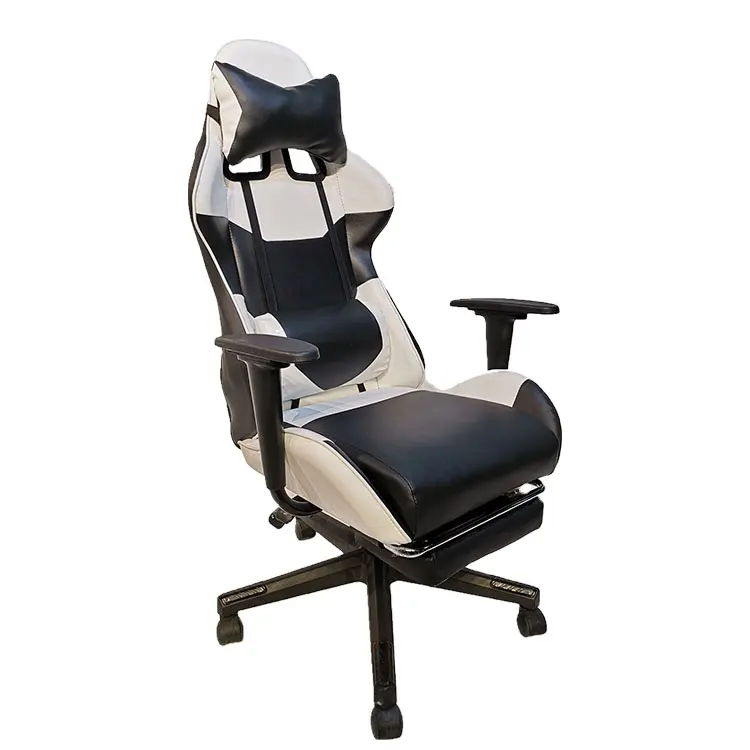 WSV1012 Mobiliário Comercial Uso Geral E Material De Metal Gaming Chair Atacado Computador Silla Para Gaming Racing Chair Branco