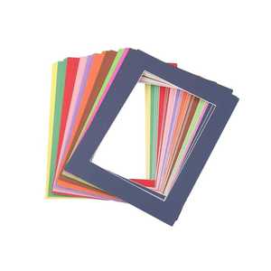 O quadro da imagem forrado com moldura de foto oca, papel para cartão montado em A4 A3 6 "7" 8 "10" quadrado branco