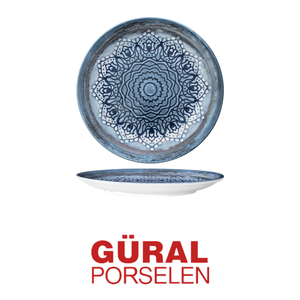 Plato de Cena Gural Blue Voyage con Impresión Digital, Porcelana Nueva, 30 cm, para Restaurante, Hotel, Vajilla al por Mayor - Product Image 4