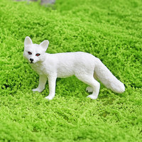Modèle de renard réaliste en PVC pour l'exportation, incluant renard arctique, renard sans oreilles, renard blanc, renard roux, thème animalier pour l'affichage