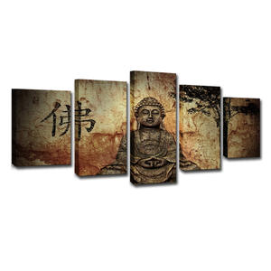 Vente en gros d'art mural bouddha <span class=keywords><strong>zen</strong></span> peinture de décoration religion thaïlandaise bouddha toile d'art mural <span class=keywords><strong>pour</strong></span> salon <span class=keywords><strong>chambre</strong></span> peinture de décoration - Product Image 5