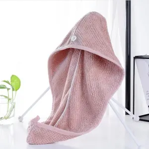 China Wholesale Custom Logo Best Quick Dry Hair Drying Towel Microfiber Head Hair Towel Turban Wrap For Women