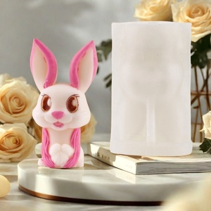 <b>Easter</b> Bunny Silicone Candle Mold - Long Ears Rabbit Candle Making DIY Craft for <b>Easter</b> Decoration - Product Image 6