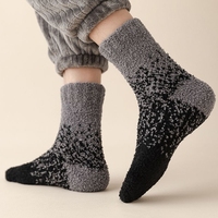 Chaussettes en peluche pour hommes-Chaussettes colorées chaudes et douces pour l'hiver à l'intérieur