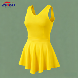 เทรนด์ใหม่ชุดใส่เล่นกีฬาในยิมเล่นเทนนิสชุดเล่นกีฬาแขนกุดผ้ายืดหยุ่นสูงสำหรับเล่นฟิตเนสเล่นโยคะและฝึกซ้อมในยิม - Product Image 3