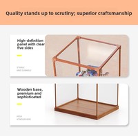 Vitrine en acrylique pour objets anciens, statues bouddhistes, niches bouddhistes, boîtes de rangement, blocs de construction, figurines Gundam