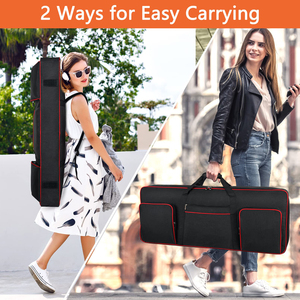 Grand sac de <span class=keywords><strong>piano</strong></span> rembourré personnalisé housse de rangement pour clavier sac de transport pour clavier de <span class=keywords><strong>piano</strong></span> étui de transport sac pour instruments de musique - Product Image 4