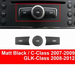 Car Console Multimedia Volume ON Control Button Cover For Mercedes BENZ A B C E-Class W204 W212 W169 W245 W117 W463 X204 W164