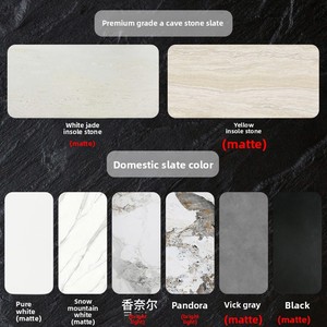 <span class=keywords><strong>Table</strong></span> à manger moderne française en bois massif avec plateau en ardoise noire pour petit appartement, design en noyer, ronde, <span class=keywords><strong>murale</strong></span>, pliable, 4 places - Product Image 4