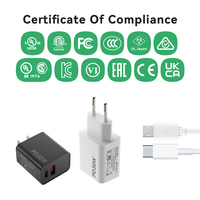 Adaptateur de type C personnalisé avec certificats UL FCC, 30W, 20V 1.5A, 12V 2.5A, chargeur 30W pour Sony