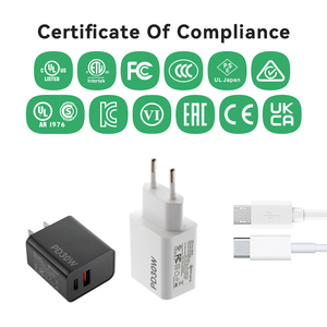 Adaptador Tipo C con Certificados UL FCC de Fábrica Personalizado, Cargador de 30 W, 20 V, 1.5 A, 12 V, 2.5 A, Adaptador de Carga de 30 W para <span class=keywords><strong>Sony</strong></span> - Product Image 5