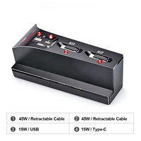 Base de Carga para Auto Vtear con Cable Retráctil, Accesorios Decorativos Interiores para Mercedes-Benz Clase C W206/AMG 2022-2026