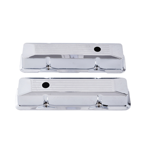 Bóng xay nhôm lõm van bao gồm vách ngăn Chrome cho 1958-86 khối nhỏ Chevy SBC 283 305 327 <span class=keywords><strong>350</strong></span> cổ điển Phụ tùng xe hơi - Product Image 4