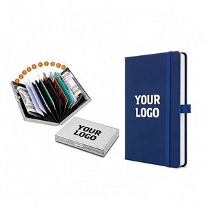 Porte-cartes RFID mince 6/10 emplacements avec protection anti-blocage et logo, idéal pour la vente en gros et les cadeaux promotionnels - Product Image 1