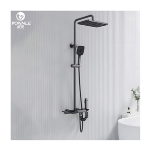 Juego de ducha de temperatura constante de cobre inteligente con pantalla digital <span class=keywords><strong>portaaviones</strong></span> baño ducha presurizada - Product Image 2