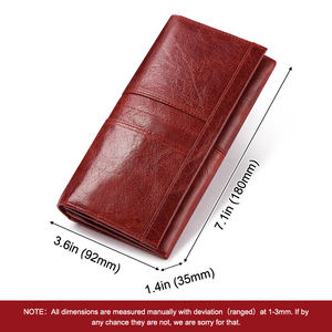 HUMERPAUL Portafoglio da Donna alla Moda in Vera Pelle, Pochette Lunga Elegante, Borsa per <span class=keywords><strong>Cellulare</strong></span> Multifunzione con Protezione RFID e <span class=keywords><strong>Porta</strong></span> Carte - Product Image 5