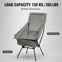 Chaise pliante Moon Chair - Cadre en aluminium léger et moderne, tissu Oxford, portable pour l'extérieur, voyages, randonnée, pêche, pique-nique, jardin, parc