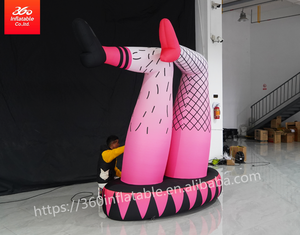 Jambe de fille gonflable géante personnalisée avec souffleur d'air intérieur - Product Image 4