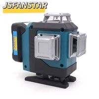 Nouveau kit combiné de niveaux laser rotatifs à 16 lignes vertes 4D de l'usine OEM