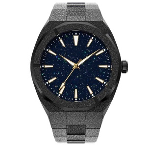 Orologio Meccanico da Uomo, Forma Rotonda, Acciaio Inossidabile, Vetro 45mm, Finitura Satinata, Effetto Polvere di Stelle, Impermeabile 50m, S7070 - Product Image 3