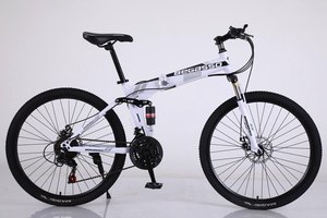 Vélo de montagne pliable unisexe avec frein à disque, roues amortissantes et design pliable pratique - Product Image 5