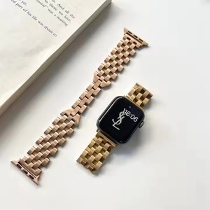 Nouveau bracelet de montre en métal à la mode, bande rayée en acier inoxydable pour <span class=keywords><strong>Apple</strong></span> <span class=keywords><strong>Watch</strong></span> Series 9 <span class=keywords><strong>8</strong></span> 7 6 5 4 3 2 1 Taille 38/40/42/45/49 <span class=keywords><strong>mm</strong></span> - Product Image 3