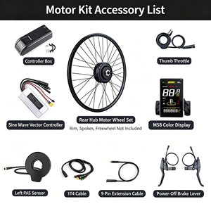 Kit Motore Elettrico per Bicicletta a Trazione Posteriore G020 a Otto Poli 36v48v350w per Modifica Bici - Product Image 4