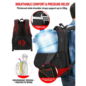 <span class=keywords><strong>Sac</strong></span> <span class=keywords><strong>à</strong></span> <span class=keywords><strong>dos</strong></span> pour <span class=keywords><strong>ordinateur</strong></span> portable en polyester ergonomique, grande capacité, 15,6 pouces, étanche, antivol, avec port USB, pour hommes et femmes, idéal pour les voyages d'affaires - Product Image 3