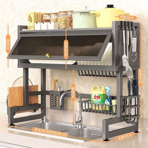 Drying <b>Dish</b> Sink <b>Rack</b> Storage Bowl Organizer Customized Steel Drain Drying <b>Rack</b> Sink Storage <b>Rack</b> OEM & ODM - Product Image 2
