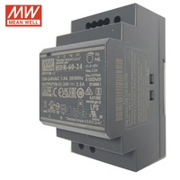 Moyenne Wel HDR-60-24 Ultra-mince 60W 24V 2.5A AC à DC DIN Rail Alimentation 5V Sortie unique avec fréquence 50Hz Chaud en vente