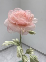 Rose en soie géante personnalisée de haute qualité, fourniture de mariage, accessoire photographique pour la maison, décoration, matériau personnalisé