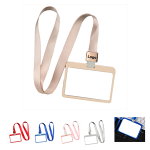 Durable <b>ID</b> Badge Holder with Lanyard Work Office Card Holder Waterproof Name <b>Tag</b> Conference Exhibition Neck Strap - Product Image 4