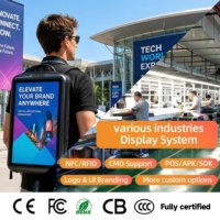 Affichage LCD mobile extérieur robuste de 21,5 pouces, portable, avec sac à dos, luminosité ultra-élevée de 700 nits