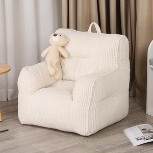 Custom Manufacturing Soft Corduroy Toddler Bean Bag Sofa Children Reading <b>Chair</b> Kids Sofa High Density Foam for Toddler - Product Image 2