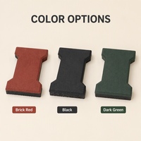 Dalles en caoutchouc en forme d'os de chien Enriter pour aires de jeux et allées, design moderne, 23 mm/43 mm, revêtement de sol antidérapant et imperméable