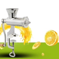 Jus Gingembre Pomme Raisins Squeeze En Acier Inoxydable Ventouse Pince De Bureau Manuel Presse-agrumes Broyeur Séparateur De Jus Machine