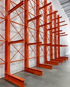 Commercial Factory Direct Single-Sided Perforated Supermarket Rack Shelves Metallic Epoxy Powder Coating Heavy Duty Freestanding - Product Image 5