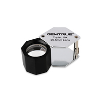 Jewelry Gemstone Loupe 10x 20.5mm Triplet Optical Lens Professional Diamond Tool